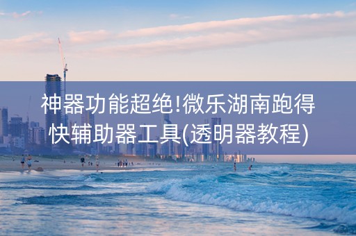 神器功能超绝!微乐湖南跑得快辅助器工具(透明器教程)