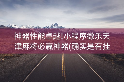 神器性能卓越!小程序微乐天津麻将必赢神器(确实是有挂)