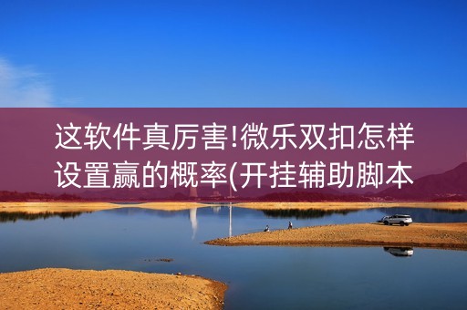 这软件真厉害!微乐双扣怎样设置赢的概率(开挂辅助脚本)