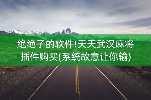 绝绝子的软件!天天武汉麻将插件购买(系统故意让你输)