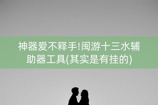 神器爱不释手!闽游十三水辅助器工具(其实是有挂的)