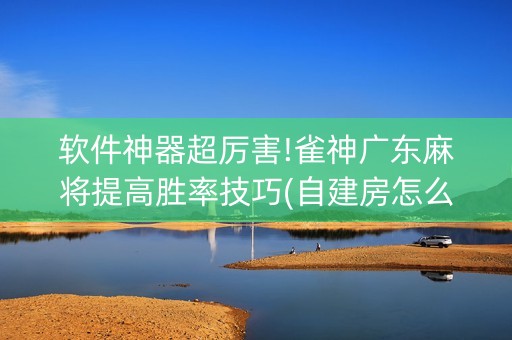 软件神器超厉害!雀神广东麻将提高胜率技巧(自建房怎么赢)