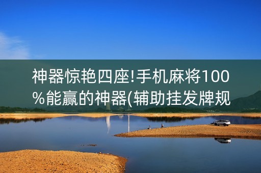 神器惊艳四座!手机麻将100%能赢的神器(辅助挂发牌规律)