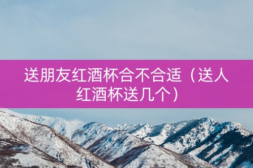 送朋友红酒杯合不合适（送人红酒杯送几个）