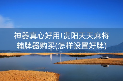神器真心好用!贵阳天天麻将辅牌器购买(怎样设置好牌)