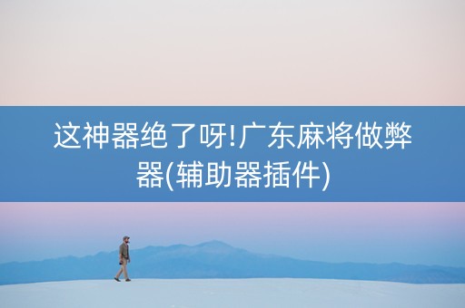 这神器绝了呀!广东麻将做弊器(辅助器插件)