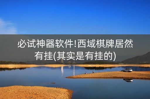 必试神器软件!西域棋牌居然有挂(其实是有挂的)