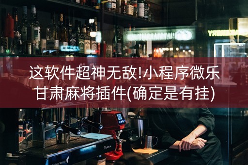 这软件超神无敌!小程序微乐甘肃麻将插件(确定是有挂)