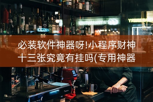 必装软件神器呀!小程序财神十三张究竟有挂吗(专用神器胡牌技巧)