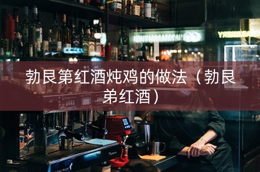 勃艮第红酒炖鸡的做法（勃艮弟红酒）