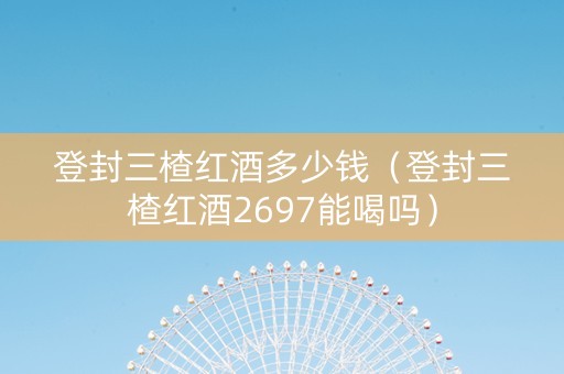 登封三楂红酒多少钱（登封三楂红酒2697能喝吗）