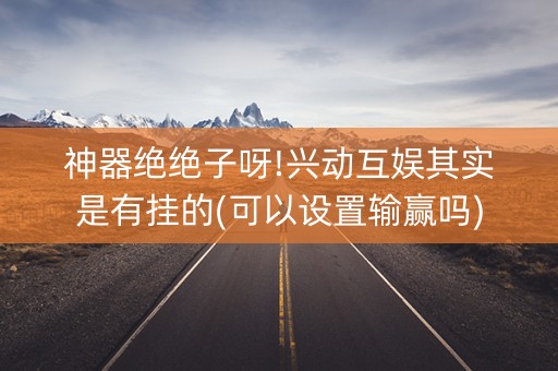 神器绝绝子呀!兴动互娱其实是有挂的(可以设置输赢吗)