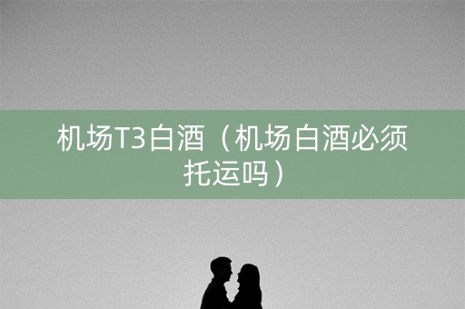 机场T3白酒（机场白酒必须托运吗）