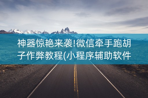 神器惊艳来袭!微信牵手跑胡子作弊教程(小程序辅助软件)