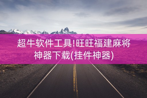 超牛软件工具!旺旺福建麻将神器下载(挂件神器)