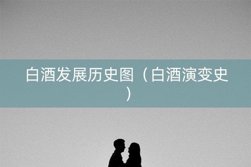 白酒发展历史图（白酒演变史）