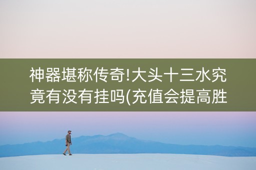 神器堪称传奇!大头十三水究竟有没有挂吗(充值会提高胜率么)