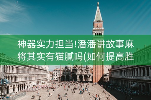 神器实力担当!潘潘讲故事麻将其实有猫腻吗(如何提高胜率)