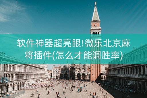 软件神器超亮眼!微乐北京麻将插件(怎么才能调胜率)