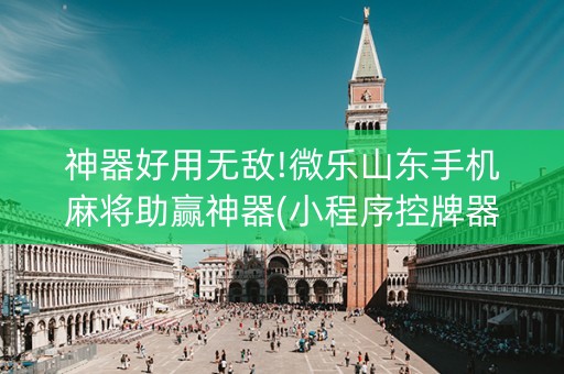 神器好用无敌!微乐山东手机麻将助赢神器(小程序控牌器)