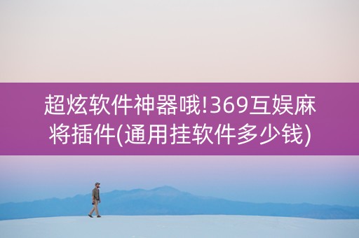 超炫软件神器哦!369互娱麻将插件(通用挂软件多少钱)