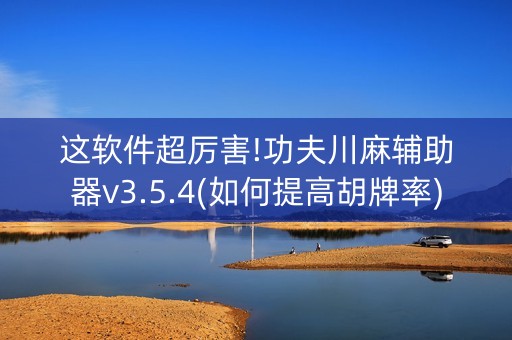 这软件超厉害!功夫川麻辅助器v3.5.4(如何提高胡牌率)