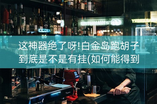 这神器绝了呀!白金岛跑胡子到底是不是有挂(如何能得到好牌)
