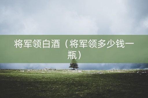 将军领白酒（将军领多少钱一瓶）