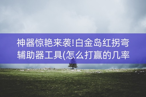 神器惊艳来袭!白金岛红拐弯辅助器工具(怎么打赢的几率大)