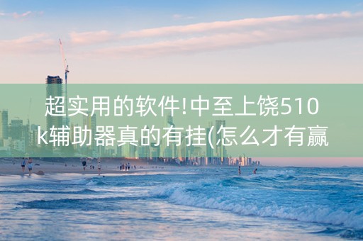超实用的软件!中至上饶510k辅助器真的有挂(怎么才有赢的几率)