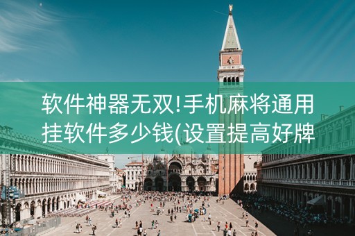 软件神器无双!手机麻将通用挂软件多少钱(设置提高好牌几率)
