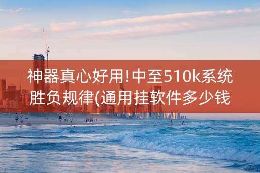 神器真心好用!中至510k系统胜负规律(通用挂软件多少钱)