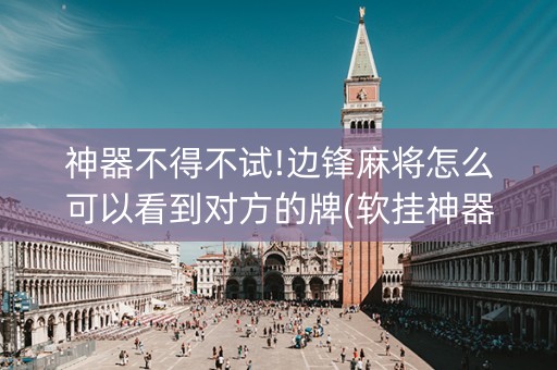 神器不得不试!边锋麻将怎么可以看到对方的牌(软挂神器)