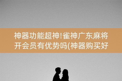 神器功能超神!雀神广东麻将开会员有优势吗(神器购买好牌规律)