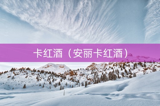 卡红酒（安丽卡红酒）