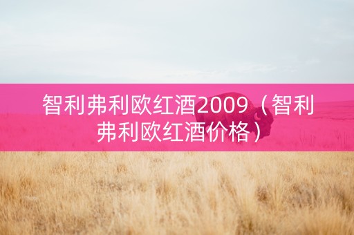 智利弗利欧红酒2009（智利弗利欧红酒价格）