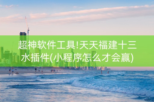 超神软件工具!天天福建十三水插件(小程序怎么才会赢)