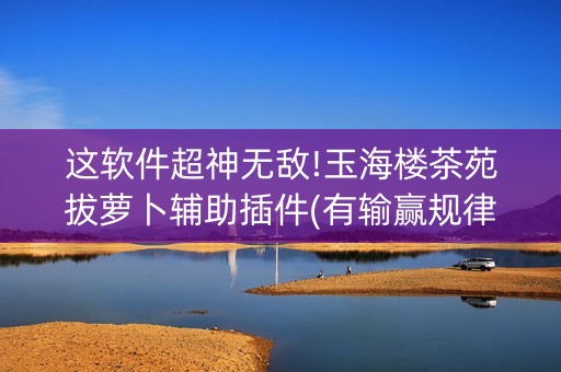 这软件超神无敌!玉海楼茶苑拔萝卜辅助插件(有输赢规律吗)