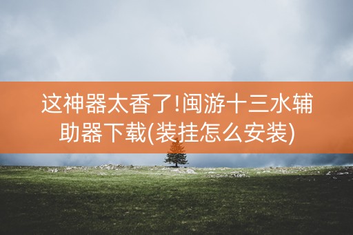 这神器太香了!闽游十三水辅助器下载(装挂怎么安装)