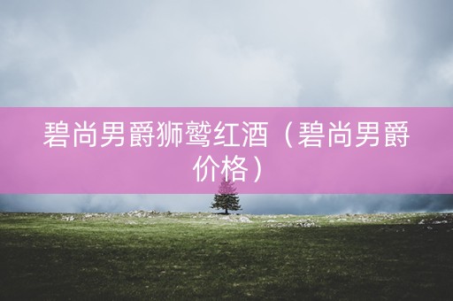 碧尚男爵狮鹫红酒（碧尚男爵价格）