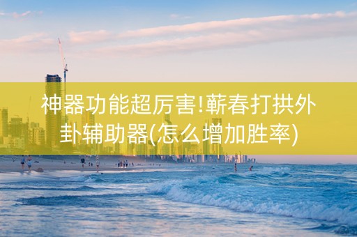 神器功能超厉害!蕲春打拱外卦辅助器(怎么增加胜率)