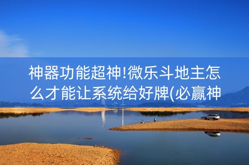 神器功能超神!微乐斗地主怎么才能让系统给好牌(必赢神器免费安装)