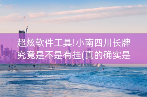 超炫软件工具!小南四川长牌究竟是不是有挂(真的确实是有挂)