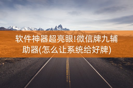 软件神器超亮眼!微信牌九辅助器(怎么让系统给好牌)