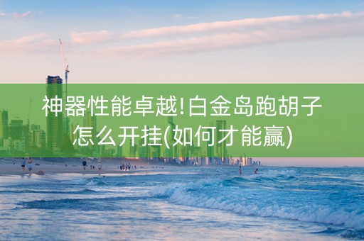 神器性能卓越!白金岛跑胡子怎么开挂(如何才能赢)