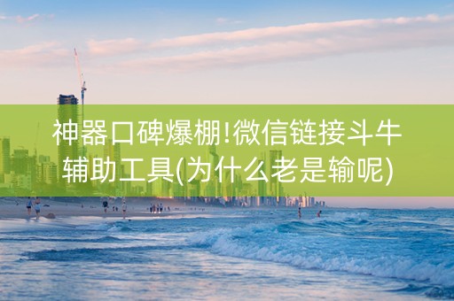 神器口碑爆棚!微信链接斗牛辅助工具(为什么老是输呢)