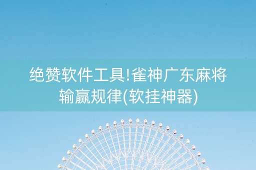 绝赞软件工具!雀神广东麻将输赢规律(软挂神器)