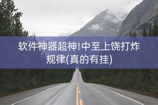 软件神器超神!中至上饶打炸规律(真的有挂)
