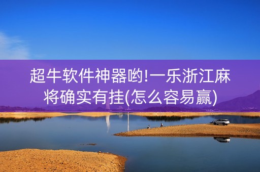 超牛软件神器哟!一乐浙江麻将确实有挂(怎么容易赢)