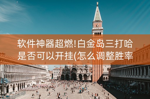 软件神器超燃!白金岛三打哈是否可以开挂(怎么调整胜率)